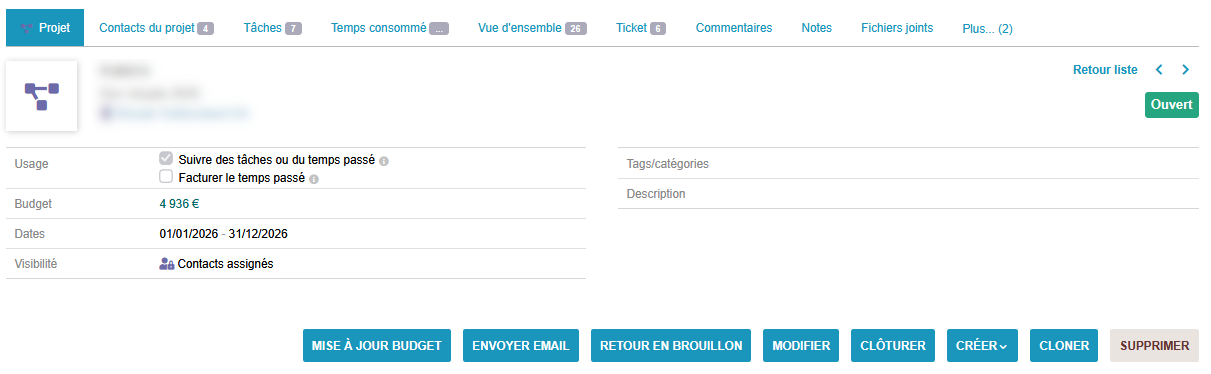 Brief Project - vue d'ensemble sur liste de projet – Image 4