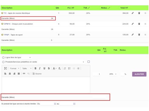 Gestion de garantie – Image 2